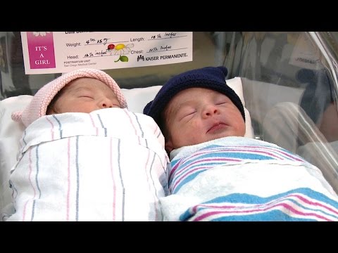 Twins Born Minutes Apart, But In Different Years - YouTube