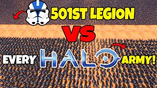 Every Halo Army vs Entire 501st CLONE Legion! - UEBS: Star Wars and Halo Mods