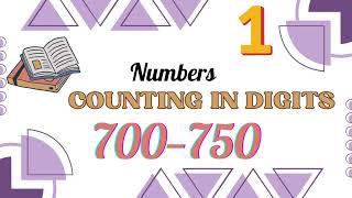 Numbers in figures |700 to 750 |  Learn to write and count from 700-750 | @ModernWorldkids