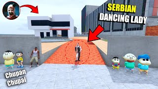 Franklin and Shinchan Playing Chupan Chuapi with SERBIAN DANCING LADY IN (INDIAN BIKE DRIVING 3D)