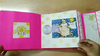 Baby girl scrapbook / First year record book/ Best Birthday gift 📒 / Photo Album