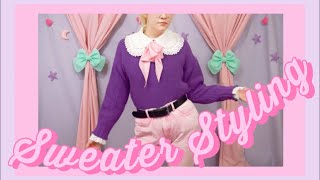 How to Wear Grandma Sweaters 🎀🧸🌸 Without Looking Like Your Actual Grandmother