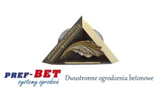 Dwustronne ogrodzenia betonowe 2016 PREF-BET