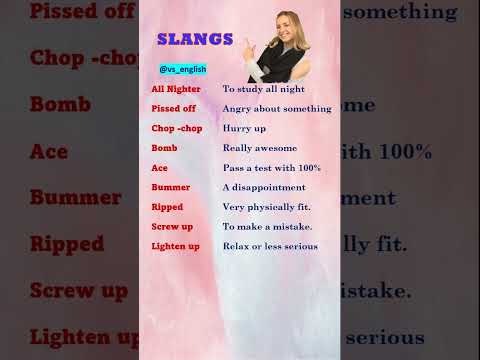 Popular Slangs You Need To Know|| COMMON SLANGS #slangs #shorts - YouTube