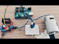 Controlling DC Motor Speed with Arduino using L298N Driver & IR Sensor | ezbutton() function.