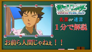 【1分解説】お前ら人間じゃねぇ【アニポケ名言・迷言まとめ】