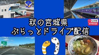 ドラレコ配信LIVE【ライジン】#三陸自動車道#東松島市#東北新幹線#ラーメン