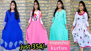 meesho long kurties // super review ఉన్న kurties 👌👌 Best quality // cod available