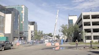 Pedway between NAIT's Centre for Applied Technology and M Parkade goes up