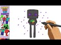 How to Draw a Cute Enderman – Easy Minecraft Drawing
