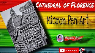 How To Draw Micron Pen Art | Cathedral of Florence