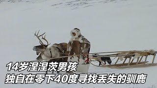 北极涅涅茨人：14岁男孩顶着零下40的暴风雪，独自在雪原寻找驯鹿