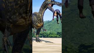 スコミムスに殺される人間が可哀想で涙を流した/I cried tears of pity for the humans killed by Suchomimus.