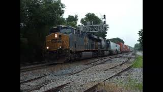 CSX 894'S K5HL 70MPH With Real Life Audio