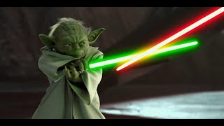Star Wars Episode II - Attack of the Clones - Yoda VS Count Dooku - 4K ULTRA HD.
