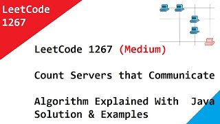 LeetCode 1267 Count Servers that Communicate -Algorithm Explained With Java Solution & Examples