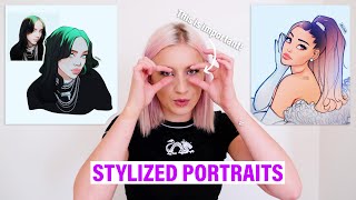 How To Draw Stylized Portraits (that actually look like the person you're drawing)