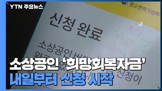 소상공인 '희망회복자금' 내일부터 신청...지급은 당일 오후부터 / YTN