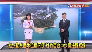 2024/3/25 【早安嘉芬】枯水期水庫水位續下探 桃竹苗台中水情提醒綠燈－民視新聞