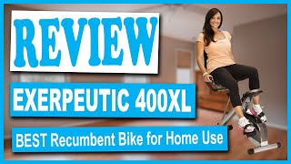 EXERPEUTIC 400XL Recumbent Bike Review 2020 - Best Recumbent Exercise Bike for Home Indoor Exercise