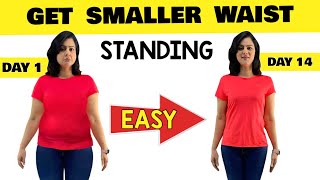 Get SMALLER WAIST & LOSE BELLY FAT In 14 Days | 1 Min Super Easy Exercise For Beginners At Home