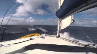 Lagoon 440 Sailing FORCE 8 Winds