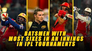 5 Batsmen With Most Sixes In An Innings In The History Of IPL | IPL 2021 | IPL RECORDS