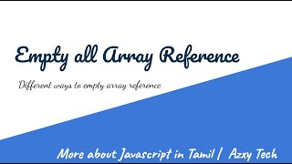 Different ways to empty an Array referred by many variables