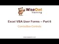 Excel VBA Forms Part 6 - ComboBox Controls