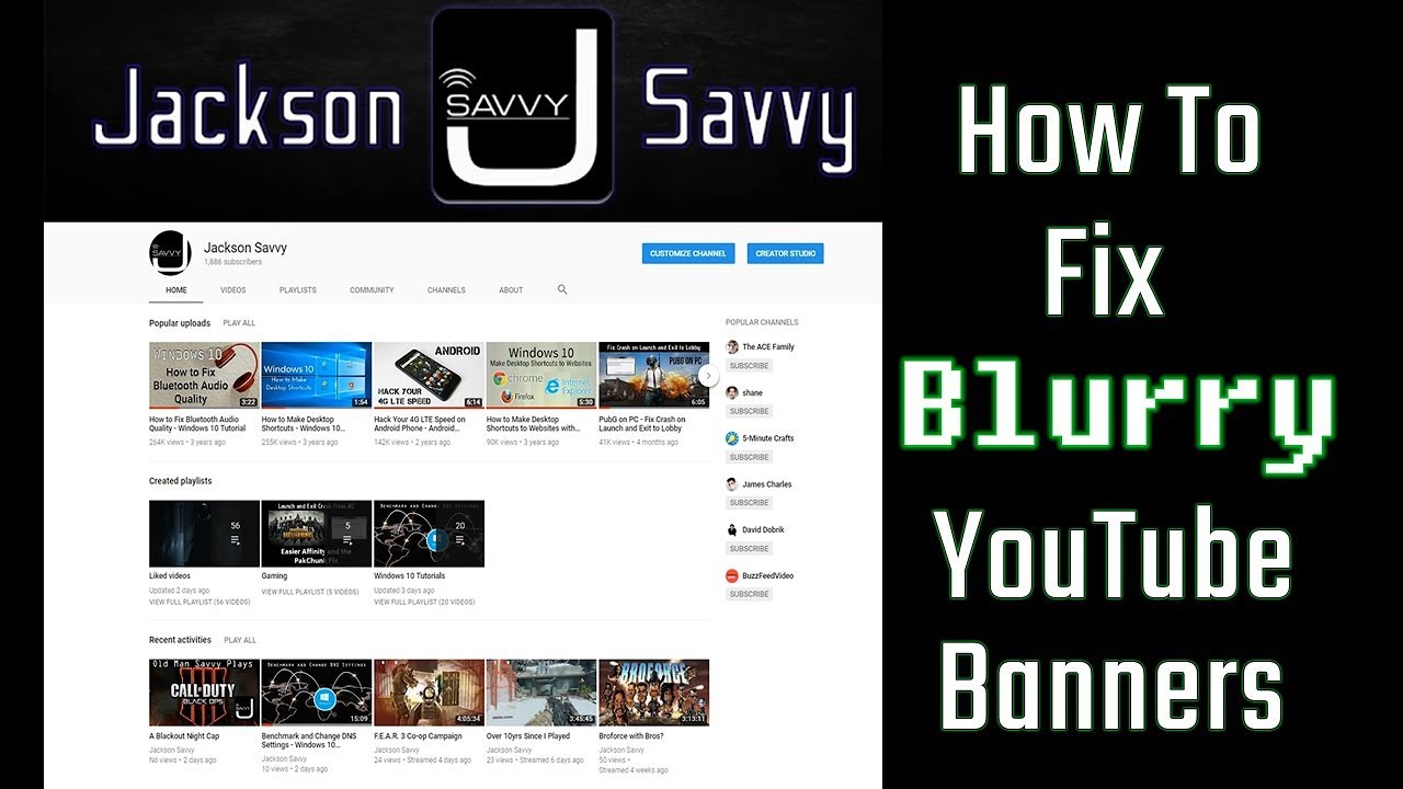 How To Fix Blurry YouTube Banners - YouTube