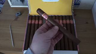 Partagas Lusitanias box viewing  with a cheap ebay punch cutter