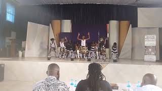 ZRP Tomlinson Primary School doing mhande dance