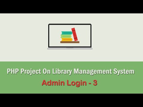 PHP Project On Library Management System - Admin Login - 3