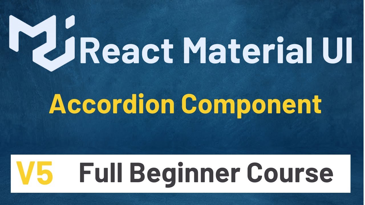 How To Use Material UI Accordion Component In React Tutorial #16 ...