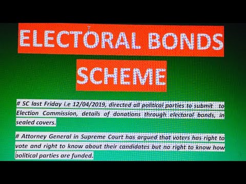 ELECTORAL BONDS SCHEME - YouTube