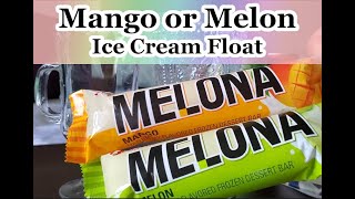 Melona Mango or Melon Ice Cream Float