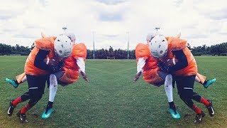 KNOCKOUT BUBBLE WRAP FOOTBALL! (OKLAHOMA DRILLS) PART 2!