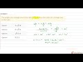 The angles of a triangle are in the ratio `1:2:3` , then the sides  of a triangle are in the ratio