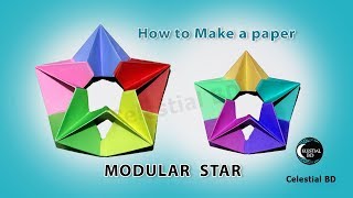 How to make modular origami star || modular origami || modular star