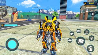 Bumblebee Multiple Vehicle Transformation Jet Robot Car Game 2024 - Android Gameplay #2