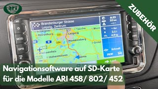 Zubehör ARI 458, 802, 452 - Navigation Software auf SD Karte