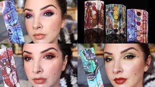 3 looks using the Kaleidos Makeup Futurism Collection \u0026 comparison to Melt Gemini