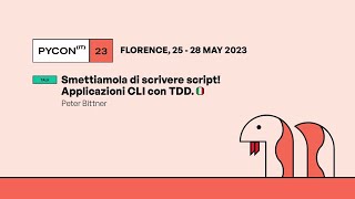 Smettiamola di scrivere script! Applicazioni CLI con TDD. - Peter Bittner