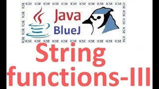 #29 String Handling Explained - Part Three - substring(), compareTo functions in java