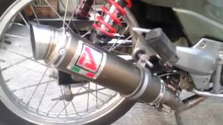 Kawasaki zx130 with tuned exhaust no silencer