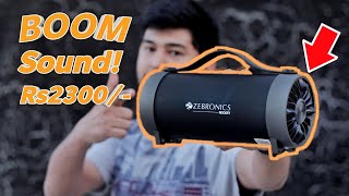 Zebronics Zeb-Rocket Wireless Bluetooth Speaker Review | With Bass Sound Test