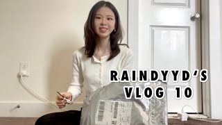 raindyyd's vlog 10 | 宾大留学生活 | Lululemon裸感裤 | 紫薯燕麦香蕉挞 | Lion