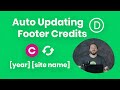 How To Set An Auto-Updating Footer Copyright Year In Divi Without Code