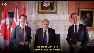 The leaders of Great Britain, Canada and the Netherlands recorded a video in support of Ukraine