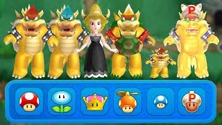New Super Mario Bros U Deluxe - All Bowser Power-Ups